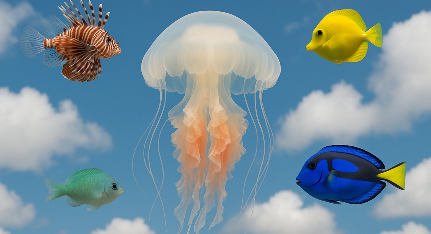 Image of life in ocean